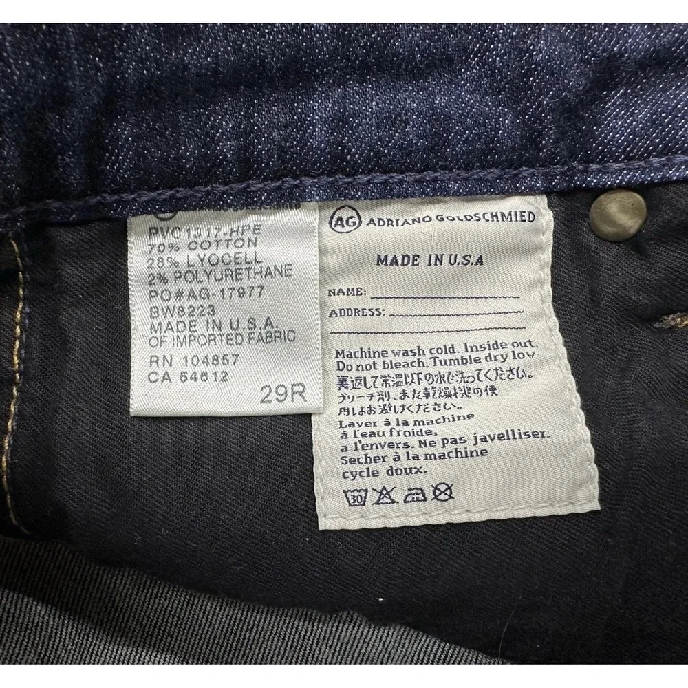 AG Adriano Goldschmied Jeans Women's 29 The Ballad Slim Boot Cut Dark‎ Wash